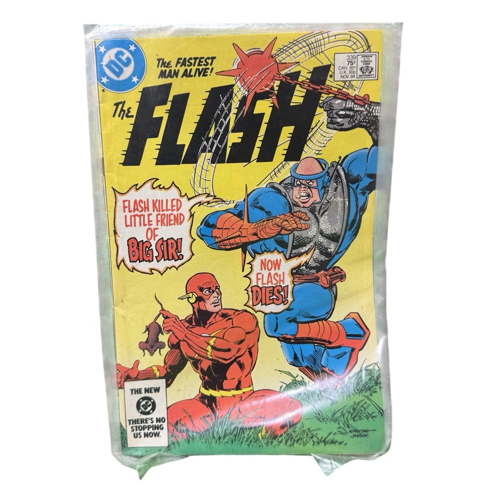 DC Comics The Flash 339 Nov 1984 Big Sir Super‎ Powers Kenner Ad Copper Age